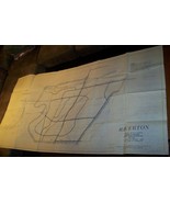 1971 LARGE VINTAGE HENRIETTA NY RIVERTON WATER LINE TOWN SEWER MAP 36&quot; X... - £19.37 GBP
