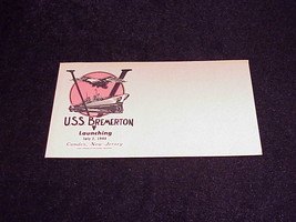 1944 USS Bremerton CA-130 Launching Envelope, dated July 2nd, Camden, NJ - $8.50