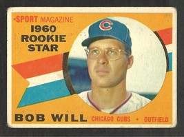 1960 Topps Baseball Card #147 Chicago Cubs Bob Will Sport Magazine Rookie Star ! - £0.63 GBP