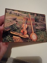 Vintage Postcard Post Card VTG Photograph Music Of The Ozarks Fiddle Banjo - £9.28 GBP