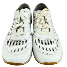 Dansko Charlie Sneaker Shoe White Size 10.5 EU 41 Perforated Cut Out Lace Up  - £36.33 GBP