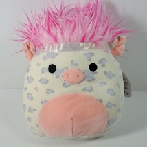 Squishmallows Rosie Spotted Pig Pink Hair Plush Squish-Doos 12&quot; NEW Squishmallow - £16.03 GBP