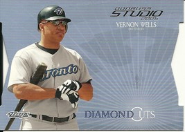 2005 Studio Diamond Cuts Vernon Wells DC6 Blue Jays 059/250 - £0.80 GBP