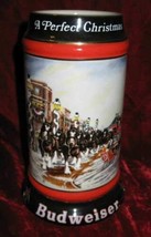 1992 Budweiser Holiday Beer Stein A Perfect Christmas CS167 - £27.26 GBP