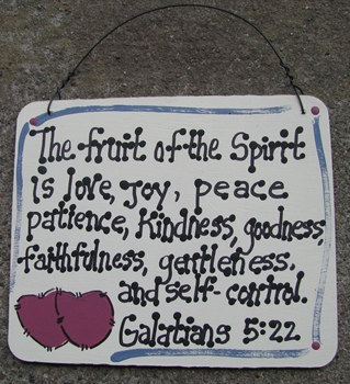 Crafts Wood Scripture Sign  4008 The Fruit of the Spirit is