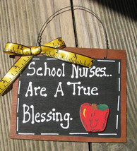 Teacher Gift  40 School Nurses True Blessing Wood Slate - £2.36 GBP