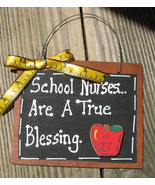 Teacher Gift  40 School Nurses True Blessing Wood Slate - £2.32 GBP