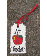 Teacher Gifts 56122AT A Plus Teacher Wood Teacher Tag - £1.17 GBP