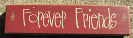 Primitive Country 82249R  Forever Friends Wood Block - £4.74 GBP