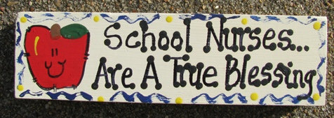 Teacher Gifts B5040 Wood Block School Nurses Are a True Blessing