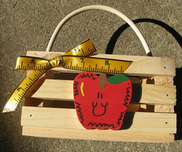 Teacher Gifts 2705 - Teacher Basket Wood  - $2.95