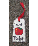 Teacher Gifts 56122ST  Super Teacher  Wood Teacher Tag - £1.17 GBP