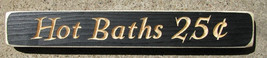 12HB Hot Bath 25 Cents Wood engraved Block - £4.75 GBP
