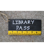Teacher Gifts 5200LPB Library Pass Black with Ruler - £1.77 GBP