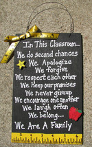 Teacher Gifts 2709CR - In This Classroom Wood Sign - £3.95 GBP