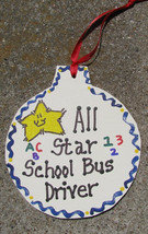 Teacher Gifts  9015  All Star School Bus  Ornament - $2.25