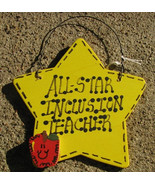 Teacher Gifts Yellow Star w/Apple 7026 All Star Inclusion Teacher - £1.53 GBP