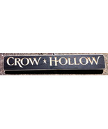 Primitive Engraved Country 12BCK Crow Hollow Wood Block - £4.68 GBP