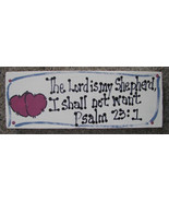 BP4010- The Lord is My Shepherd Scripture Wood  Block - £1.97 GBP