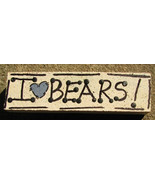 I Love Bears Wood Block - £1.77 GBP