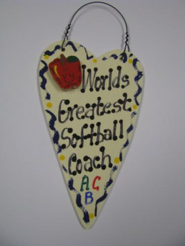 Teacher Gifts Worlds Greatest  Softball Coach 3053