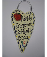 Teacher Gifts Worlds Greatest  Softball Coach 3053  - £1.77 GBP