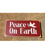 POE2069 Peace on Earth Wood Block Sign  - $4.95