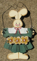 Country Crafts 847RB - Sunflower Green Dress  Rabbit with Sunflowers - $5.95