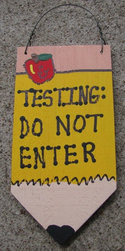 Teacher Gifts Wooden Pencil  19 Testing Do Not Enter