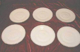 6 Baum Bros Porcelain Desert Plate Plates Dinnerware - $38.50