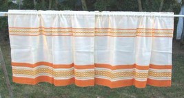 6pc Vintage Shabby Linen Fabric Curtains Drapes Chic - £39.22 GBP
