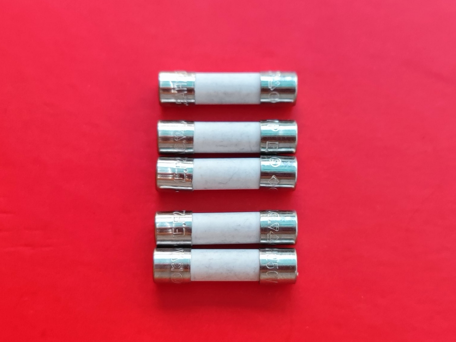 5pcs F200mAH250VP, 0216.200MXP, 216 Series, 5×20mm, Fast-Acting Fuse, Cartridge
