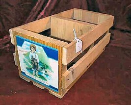 BARE FOOT BOY barefoot wooden box crate - $29.99