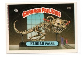 1986 Topps Garbage Pail Kids Farrah Fossil #88b Series 3 Sticker Card GPK EX - £1.95 GBP