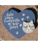 1196 - Cats Leave Footprints on our Hearts - £1.96 GBP