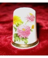 Finsbury Wild Flowers Porcelain Bone China Thimble - $18.50