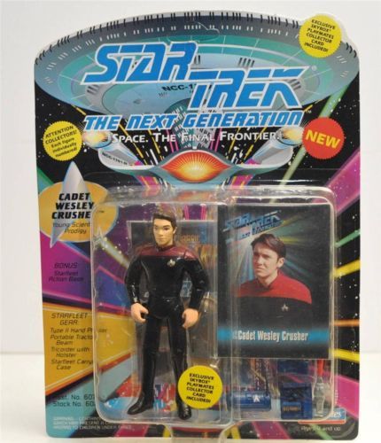 Star Trek The Next Generation Action Figure W/ Card Cadet Wesley Crusher - $12.99