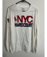 Polo Ralph Lauren NYC Hardcourt US Open 2014 Long Sleeve White Polo Shir... - $27.71