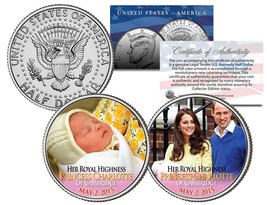 PRINCESS CHARLOTTE of Cambridge 2015 JFK Kennedy Half Dollar US 2-Coin S... - £11.16 GBP