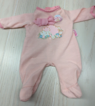 Zapf My First Baby Annabell doll clothes pink lamb sleeper pjs pajamas - £10.27 GBP