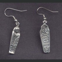 MUMMY EARRINGS-Sarcophagus King Tut Egyptian Charm Funky Jewelry - £7.15 GBP
