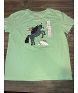 Toddler Girls' Rainbow Unicorn Short Sleeve Shirt. Size Large (10-12). N... - $124.81 MXN