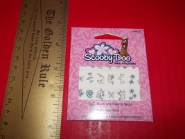 Scooby Doo Body Art Set Cartoon Network Scoobydoo Finger Nail Pink Sticker Sheet - $4.74