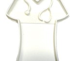 6x Nurse Scrubs Shirt Fondant Cutter Cupcake Topper 1.75 IN USA FD2180 - $7.99