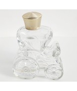 Avon Vintage Carriage Wagon Empty Glass Cologne Bottle 3&quot; Clear - $28.76 CAD