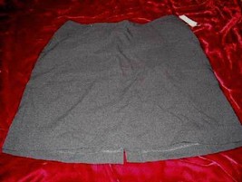 NEW New York &amp; Company City Stretch Gray Mini Skirt Sz12 Business Sexy HOT - £15.40 GBP