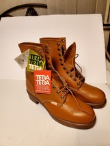 Vintage Terra Nova Work Boots Steel Toe &amp; Mid Sole New Old Stock Size 12 Nwt - £62.17 GBP