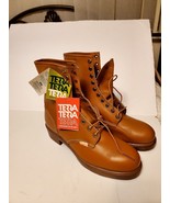 Vintage TERRA NOVA Work Boots Steel Toe &amp; Mid Sole New Old Stock Size 12... - $79.60