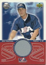 2002 Sweet Spot USA Jerseys Jake Gautreau USA-JG Padres - £2.70 GBP