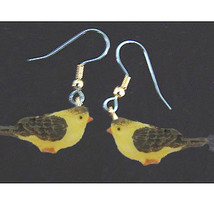 BIRD EARRINGS -Mini Realistic Spring Garden Song Charm Jewelry-J - £5.48 GBP